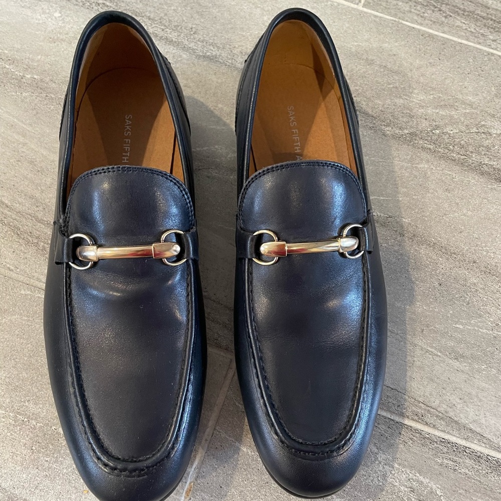 Saks Fifth Avenue men’s leather loafers